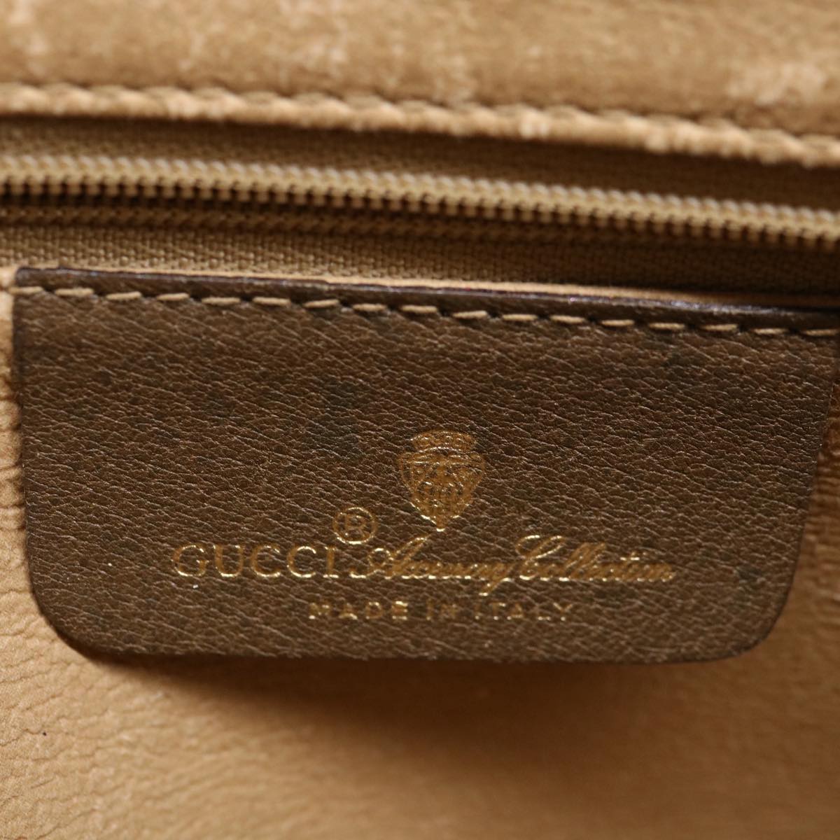 GUCCI GG Supreme Web Sherry Line Clutch Bag Beige Red 97 01 037 Auth ep3663