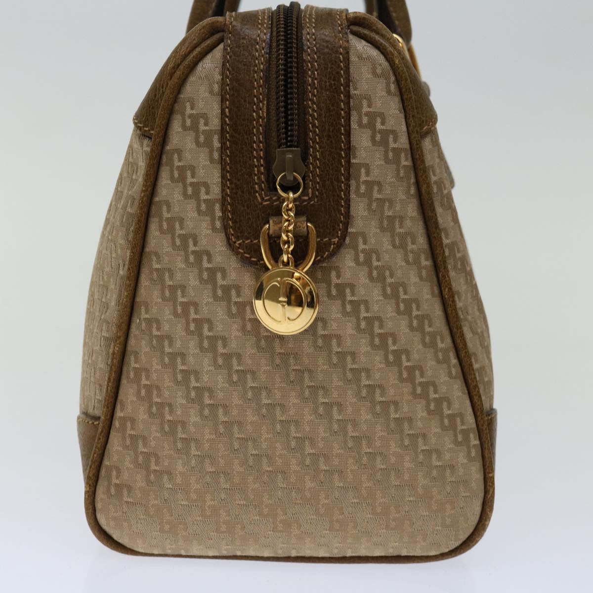 GUCCI Boston Bag Canvas Beige Auth ep3664