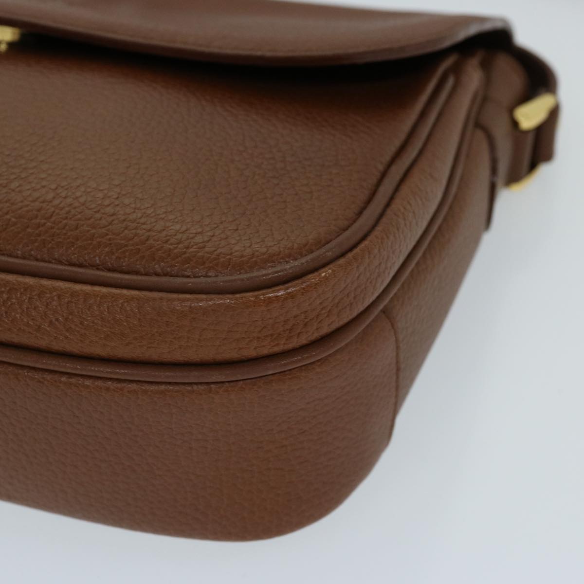 Burberrys Shoulder Bag Leather Brown Auth ep3760