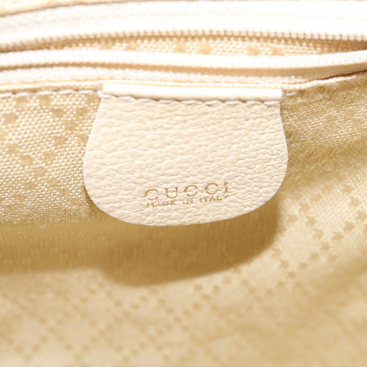 GUCCI Bamboo Hand Bag Suede 2way Beige Auth ep3780