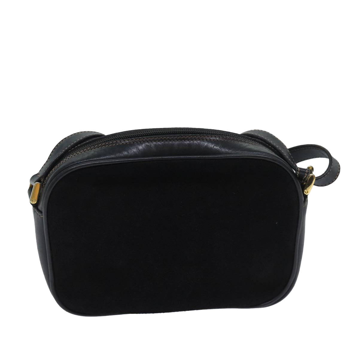 GUCCI Shoulder Bag Suede Black Auth ep3790