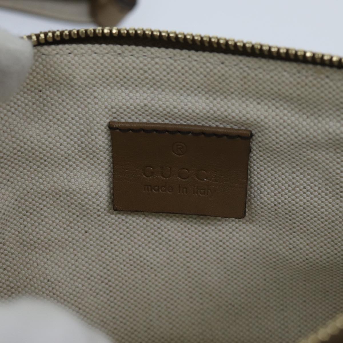 GUCCI GG Canvas Tote Bag Beige 211975 Auth ep3854