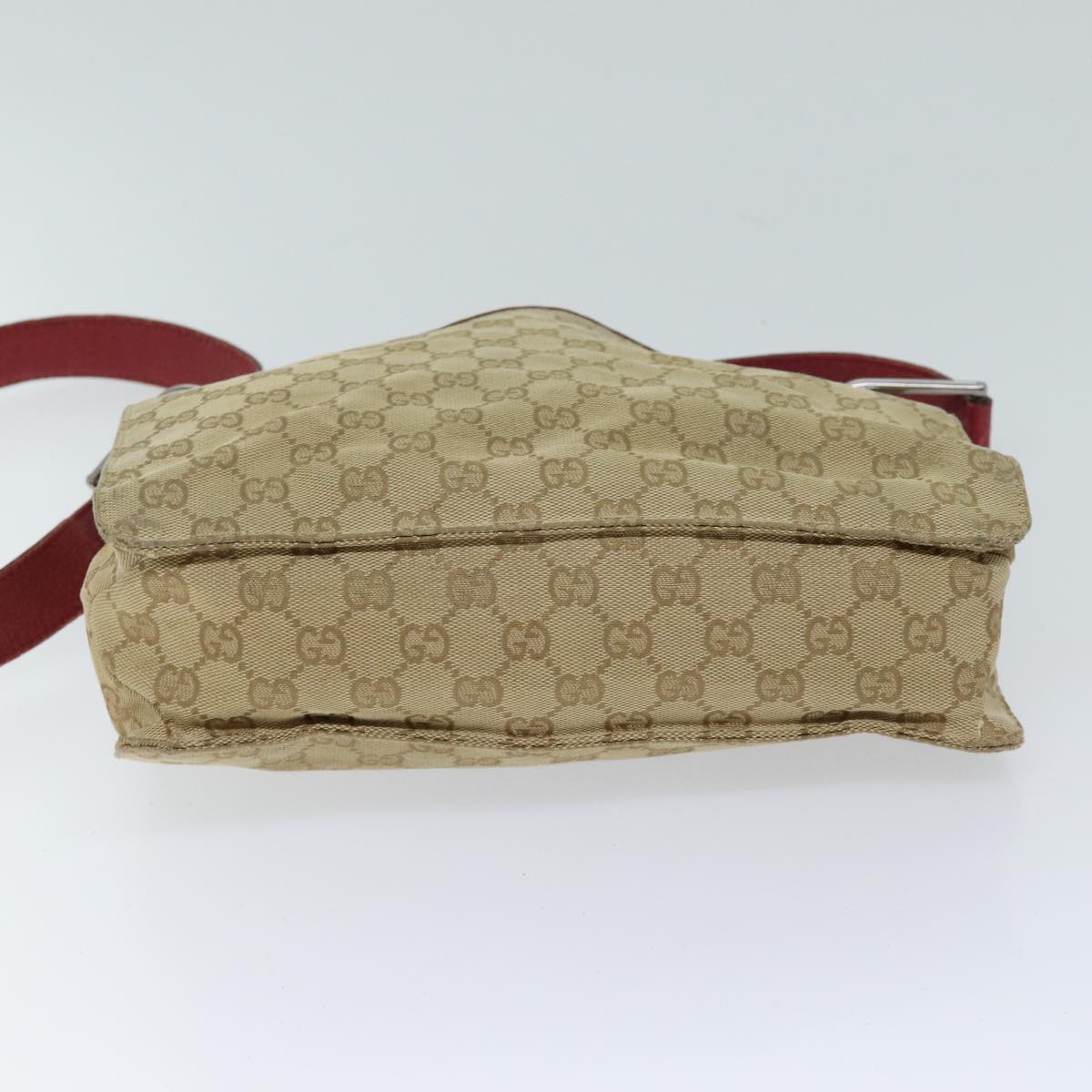 GUCCI GG Canvas Shoulder Bag Beige 120841 Auth ep3860