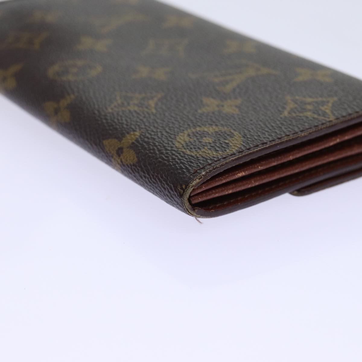 LOUIS VUITTON Monogram Pochette Porte Monnaie Credit Wallet M61725 Auth ep3878