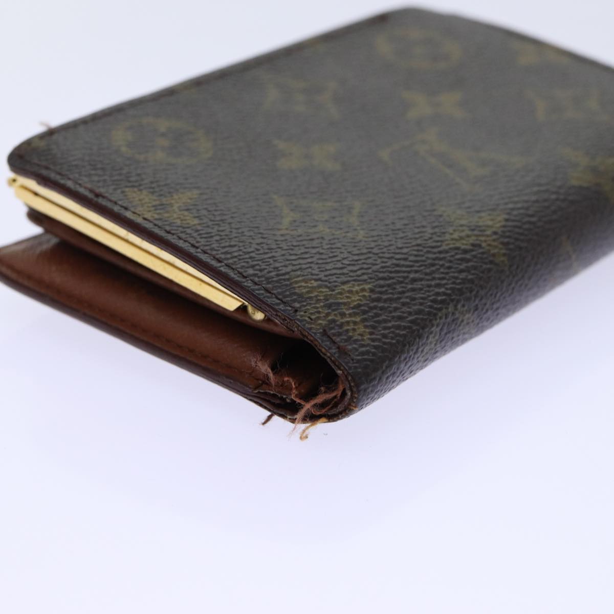 LOUIS VUITTON Monogram Porte Monnaie Billets Viennois Wallet M61663 Auth ep3879