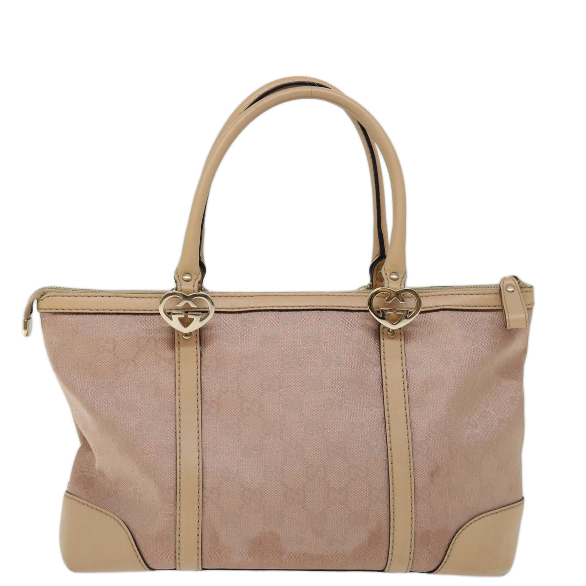 GUCCI GG Canvas Lovely Hand Bag Pink 257069 Auth ep3887