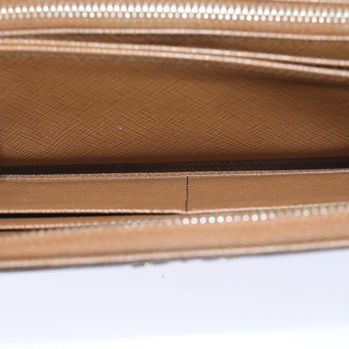 PRADA Long Wallet Safiano leather Brown Auth ep3921