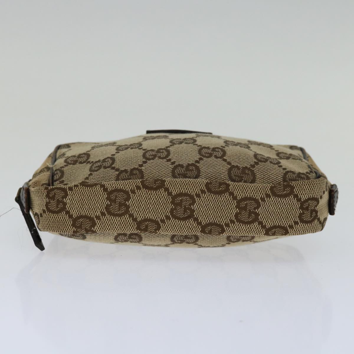 GUCCI GG Canvas Pouch Beige 106647 Auth ep3923