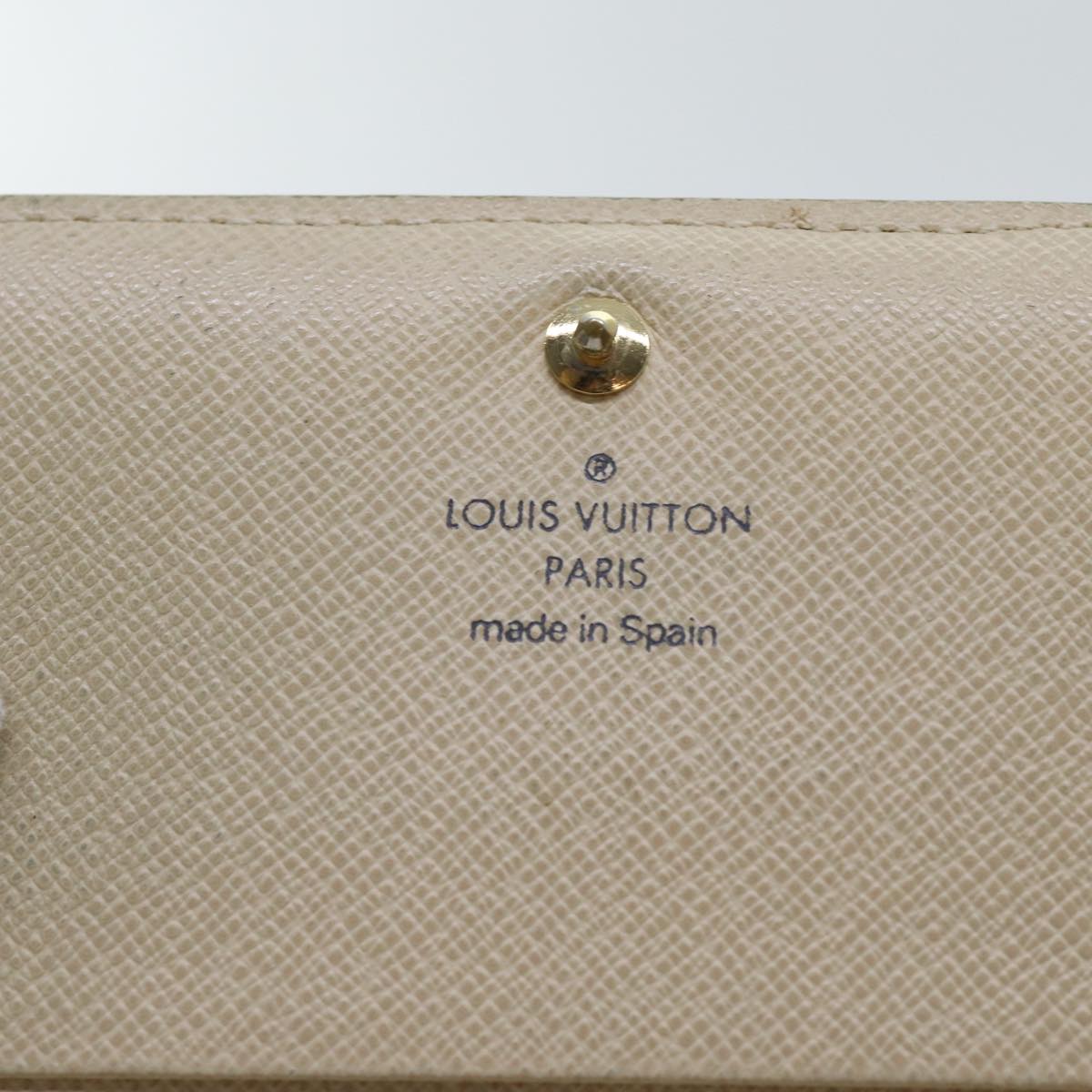 LOUIS VUITTON Damier Azur Portefeuille Tresol Wallet N61744 LV Auth ep3925