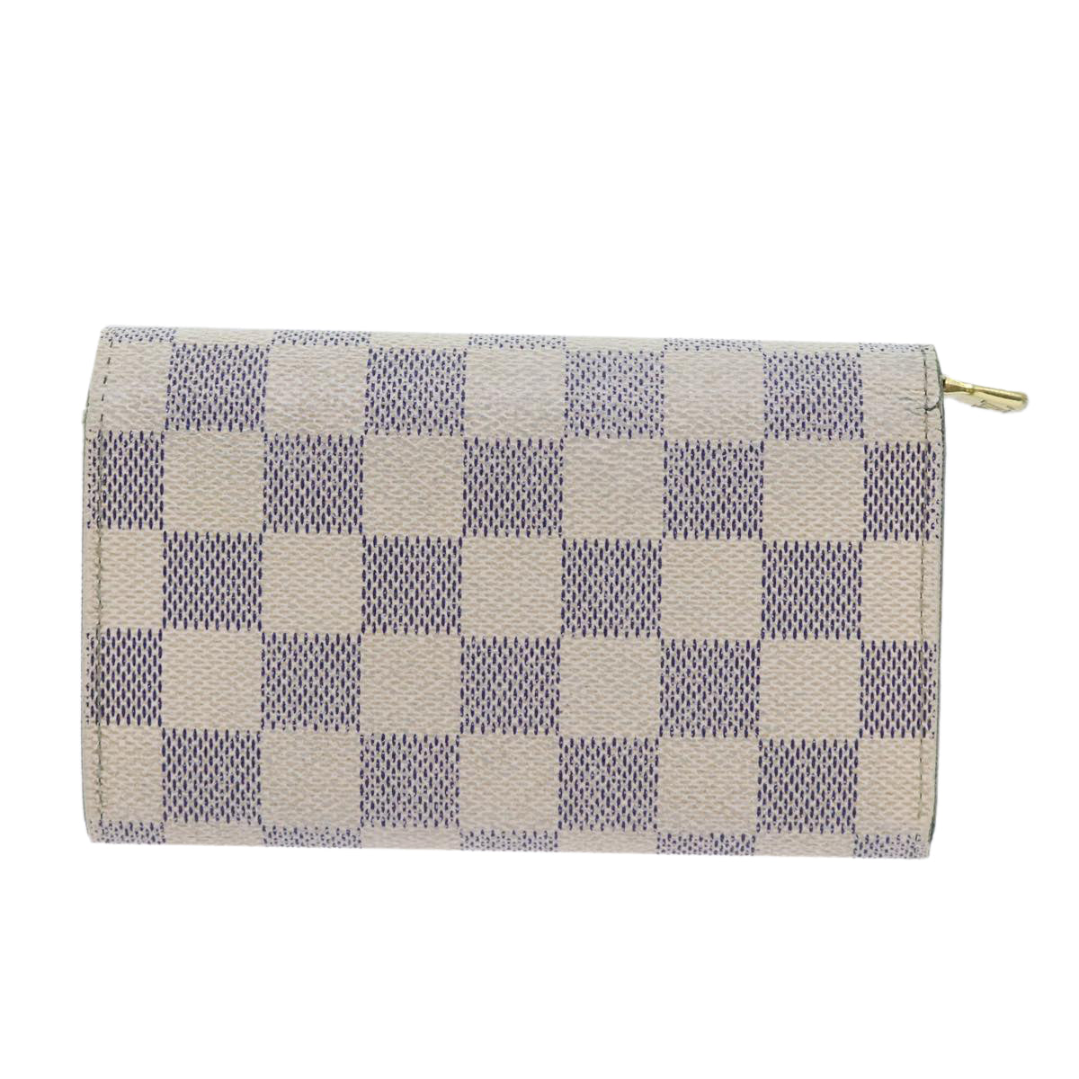 LOUIS VUITTON Damier Azur Portefeuille Tresol Wallet N61744 LV Auth ep3925