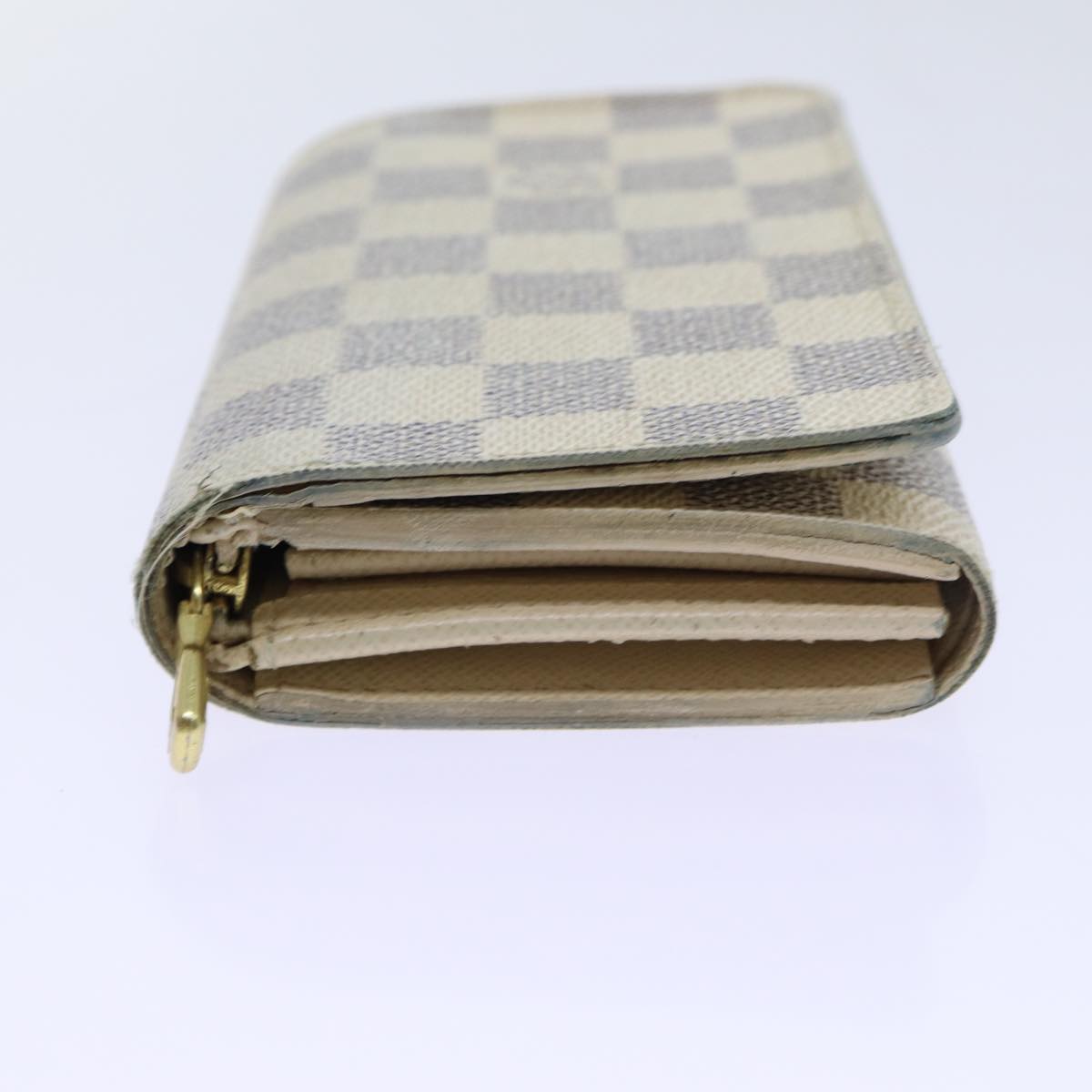 LOUIS VUITTON Damier Azur Portefeuille Tresol Wallet N61744 LV Auth ep3925