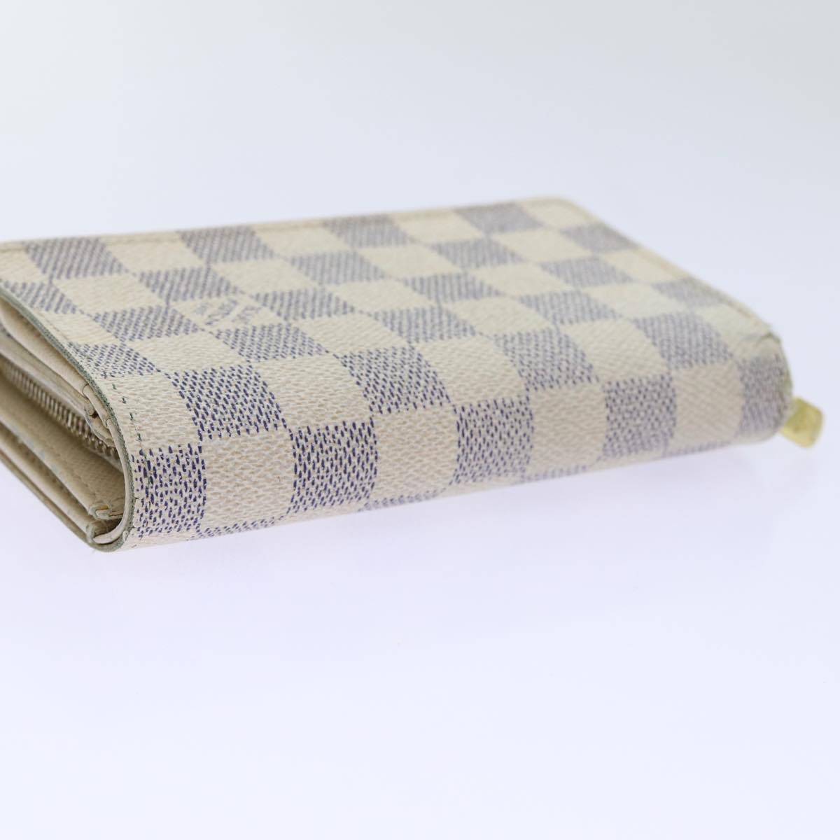 LOUIS VUITTON Damier Azur Portefeuille Tresol Wallet N61744 LV Auth ep3925