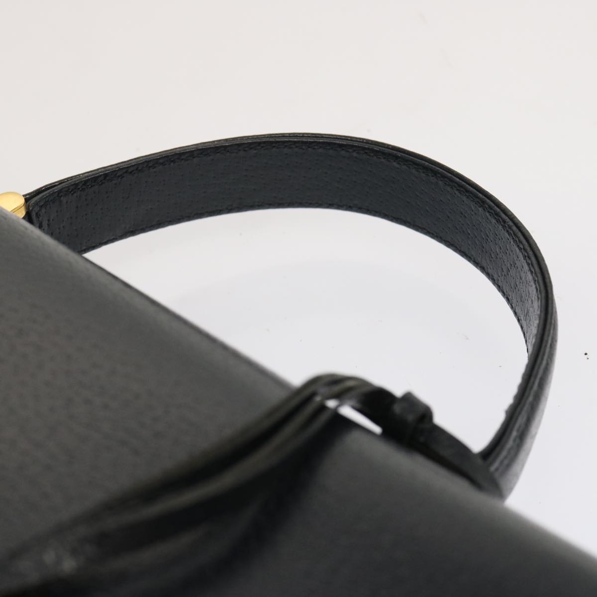 GUCCI Hand Bag Leather 2way Navy Auth ep4002