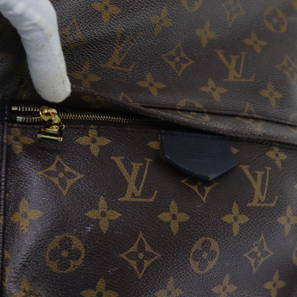 LOUIS VUITTON Monogram Palm Springs MM Backpack M44874 LV Auth ep4014