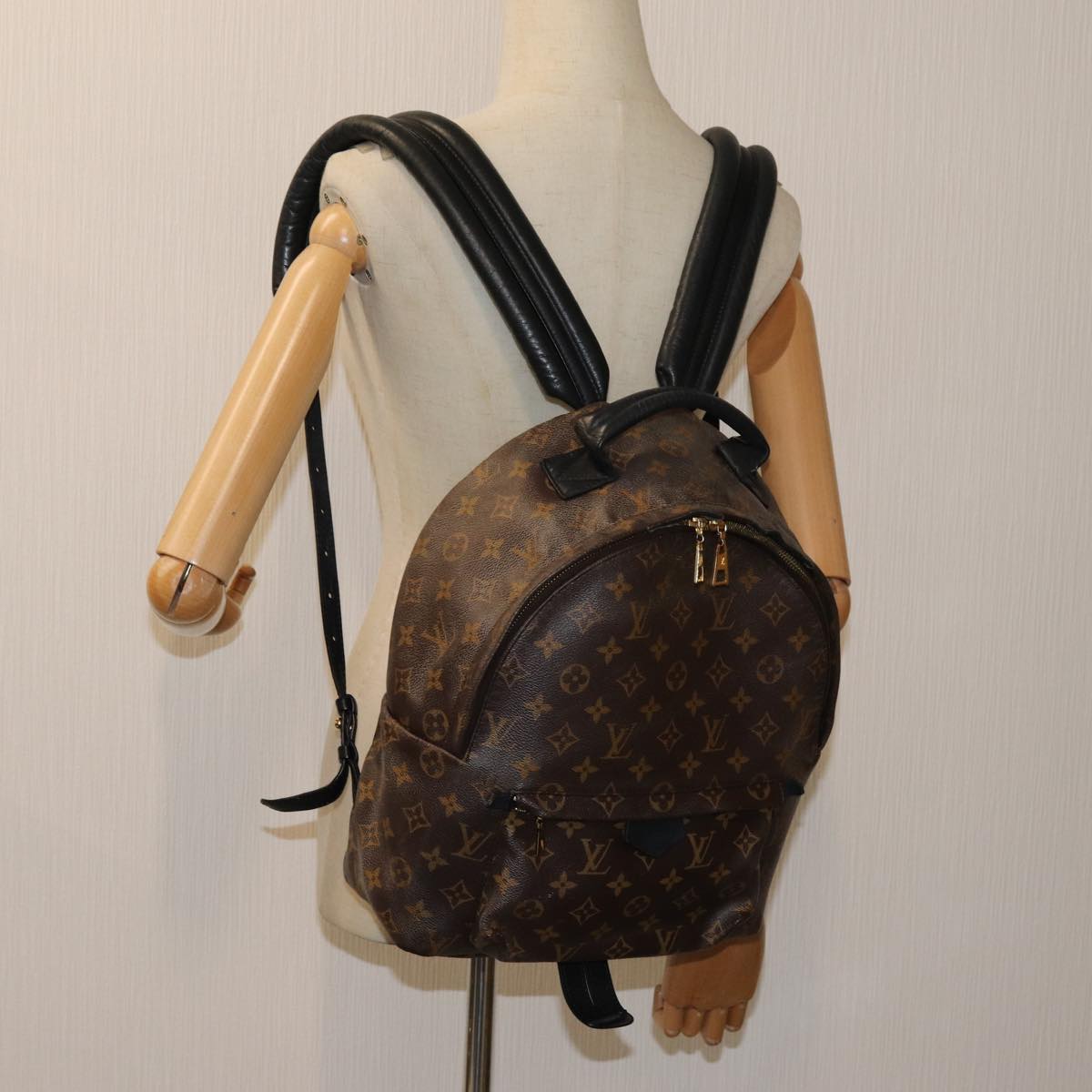 LOUIS VUITTON Monogram Palm Springs MM Backpack M44874 LV Auth ep4014