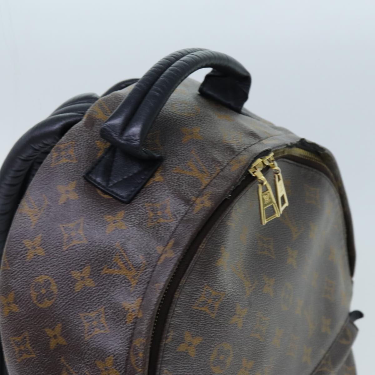 LOUIS VUITTON Monogram Palm Springs MM Backpack M44874 LV Auth ep4014