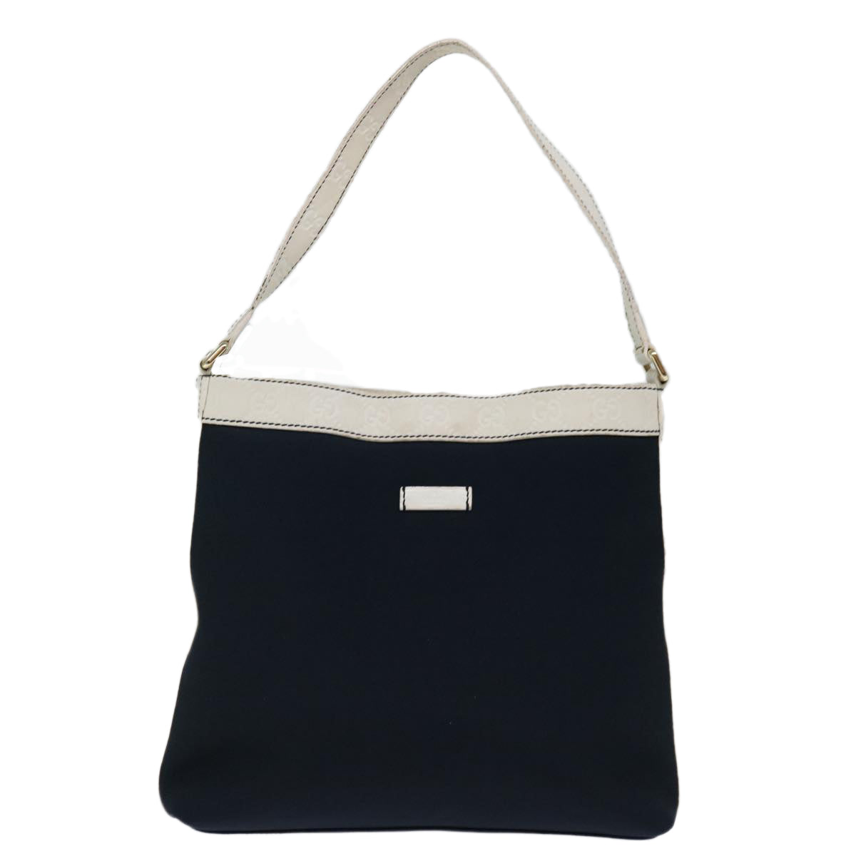 GUCCI Guccissima Shoulder Bag Canvas Outlet Navy Auth ep4072