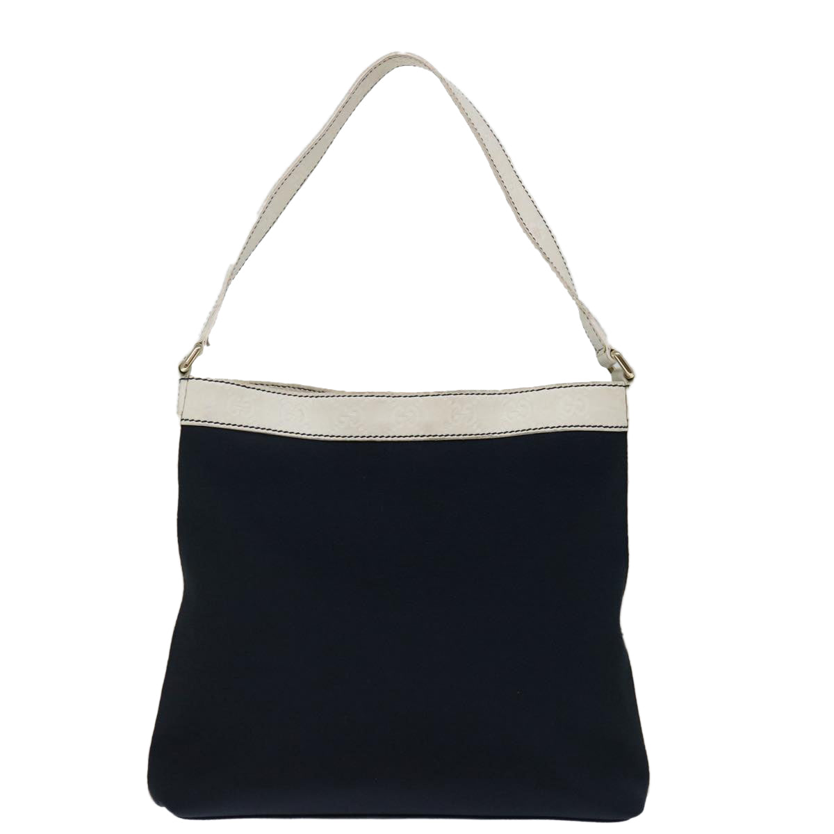 GUCCI Guccissima Shoulder Bag Canvas Outlet Navy Auth ep4072