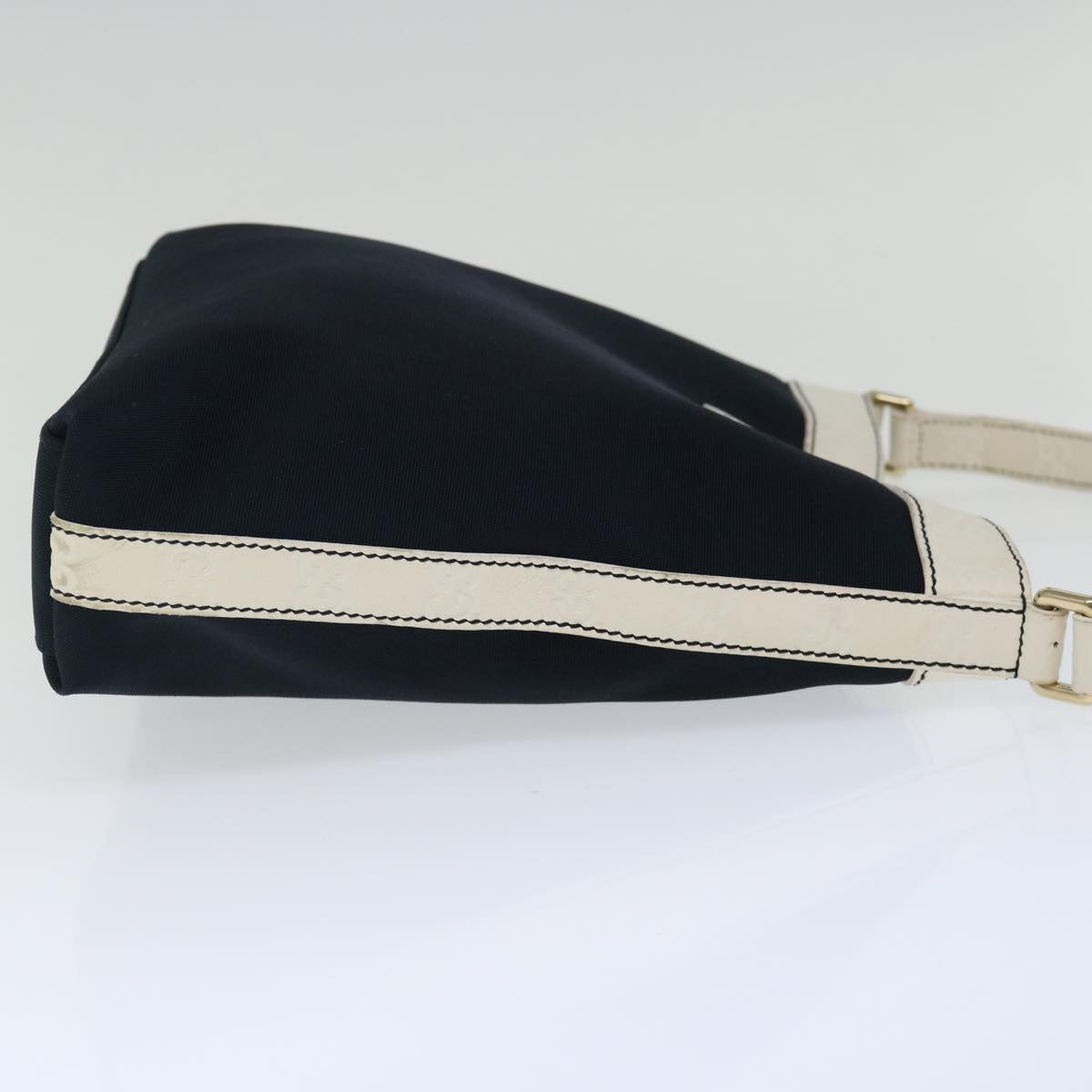 GUCCI Guccissima Shoulder Bag Canvas Outlet Navy Auth ep4072