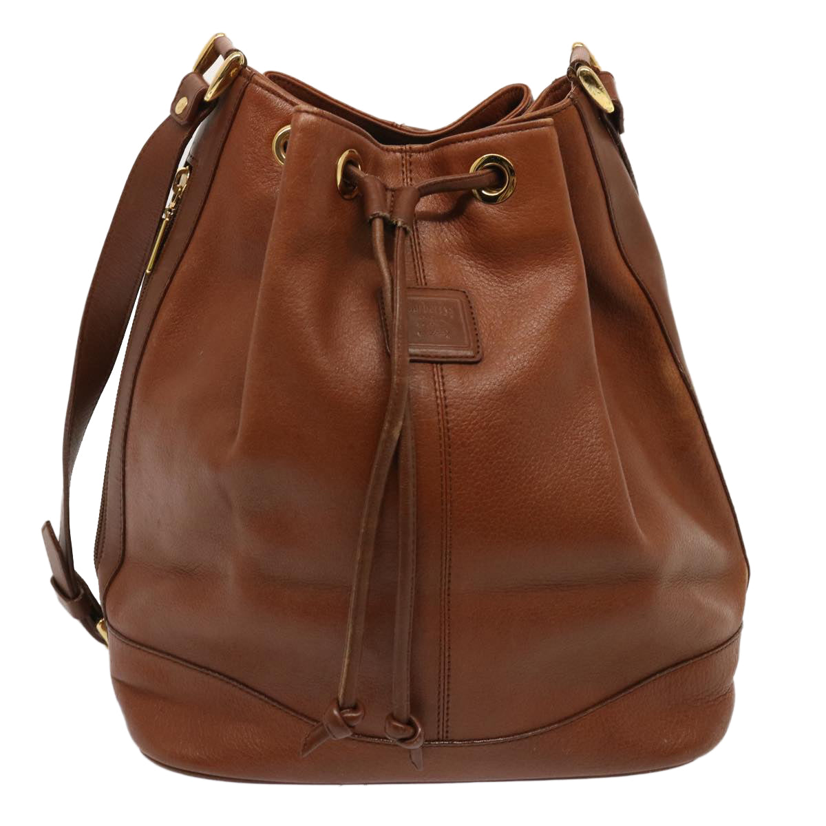 Burberrys Shoulder Bag Leather Brown Auth ep4093