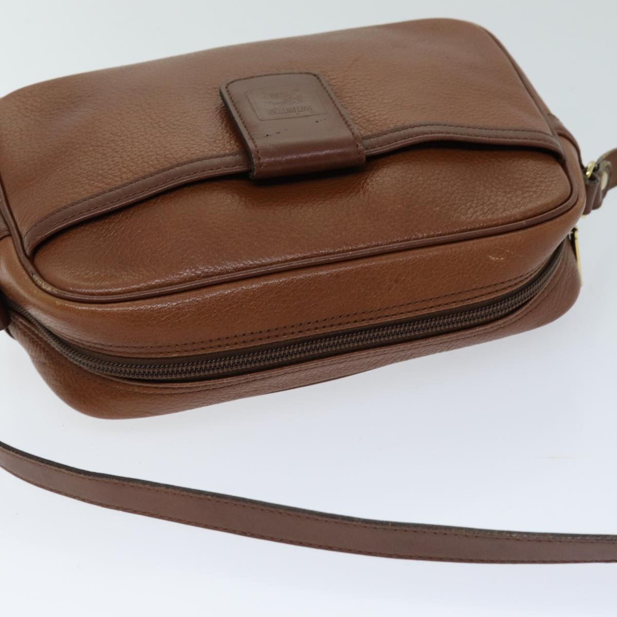 Burberrys Shoulder Bag Leather Brown Auth ep4295