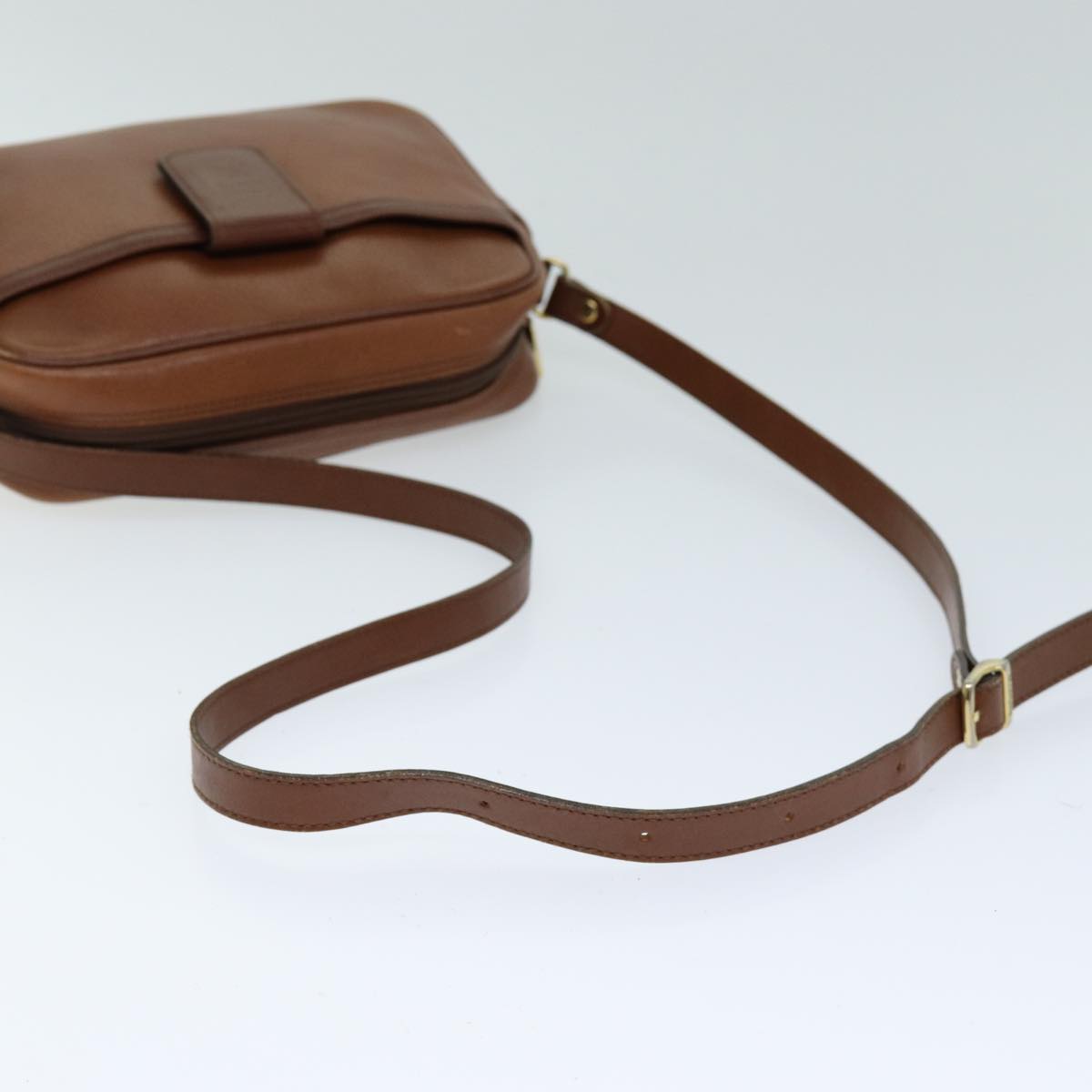 Burberrys Shoulder Bag Leather Brown Auth ep4295