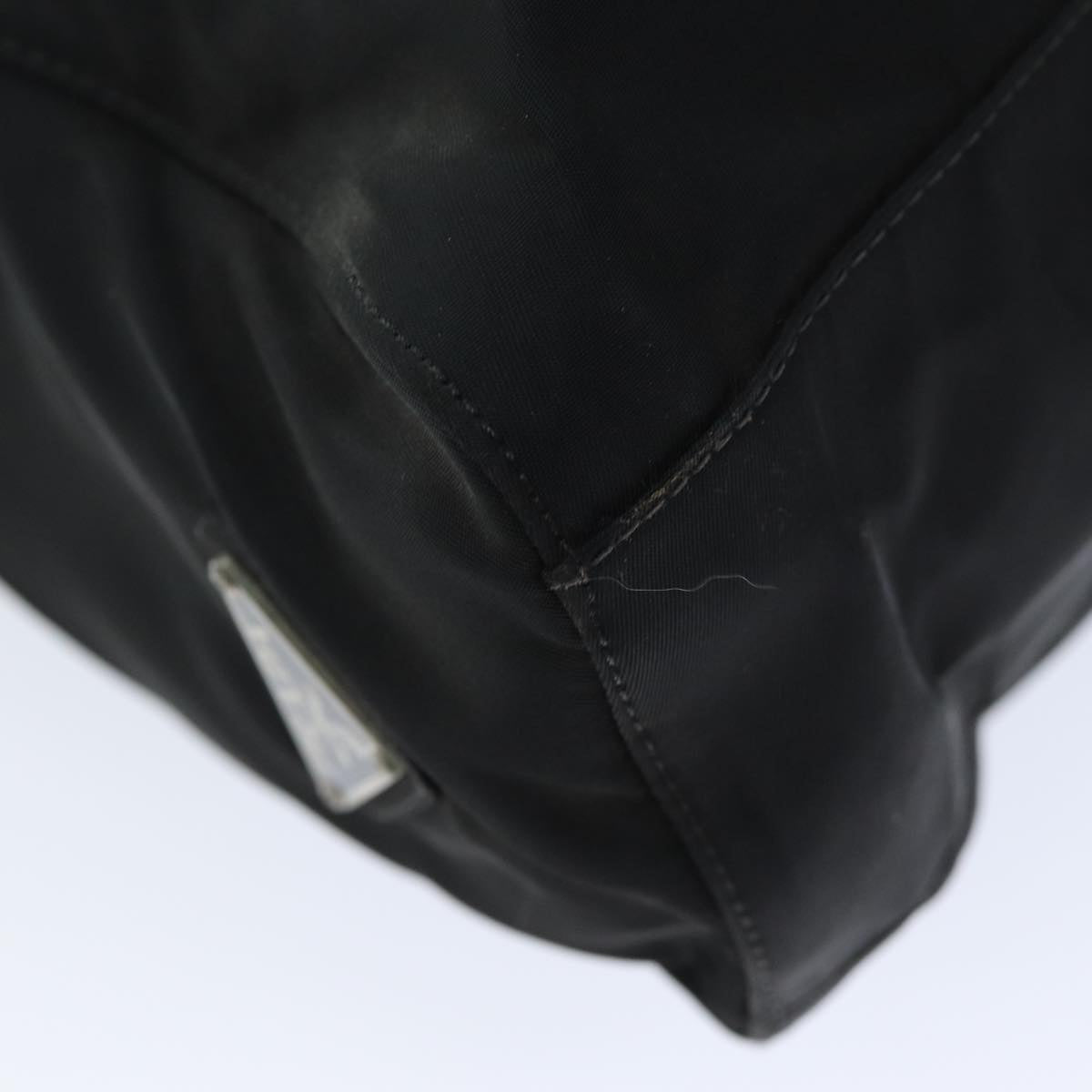 PRADA Hand Bag Nylon Black Auth ep4308