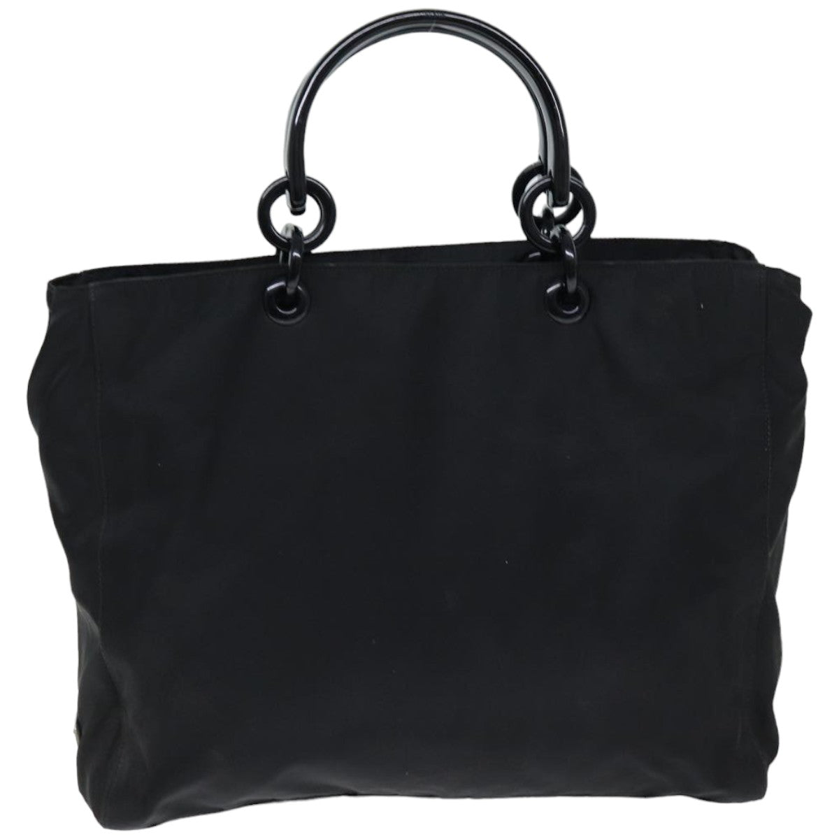 PRADA Hand Bag Nylon Black Auth ep4308