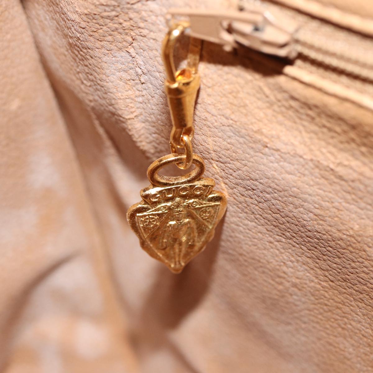 GUCCI Shoulder Bag Canvas Beige 001 23 1036 Auth ep4601