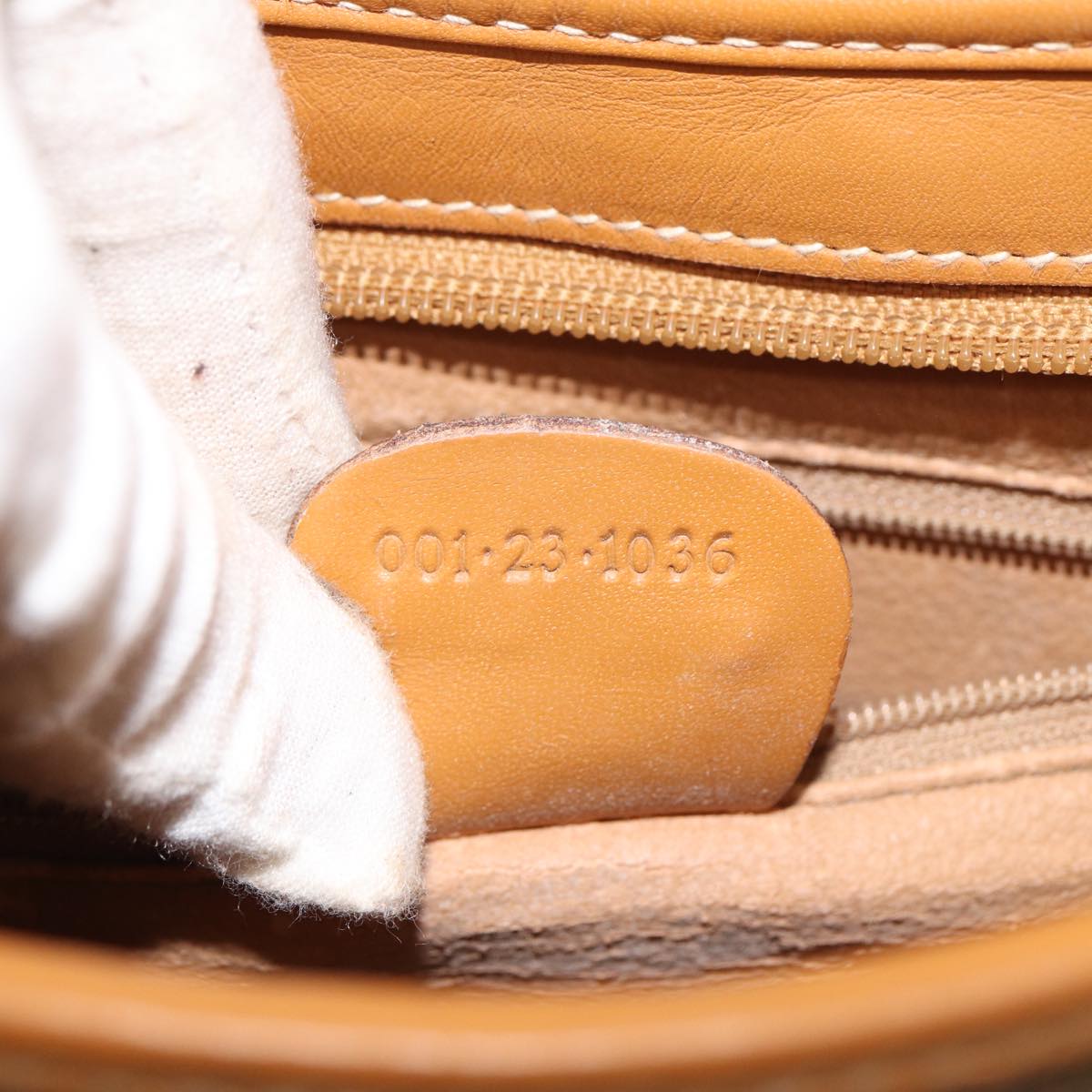 GUCCI Shoulder Bag Canvas Beige 001 23 1036 Auth ep4601