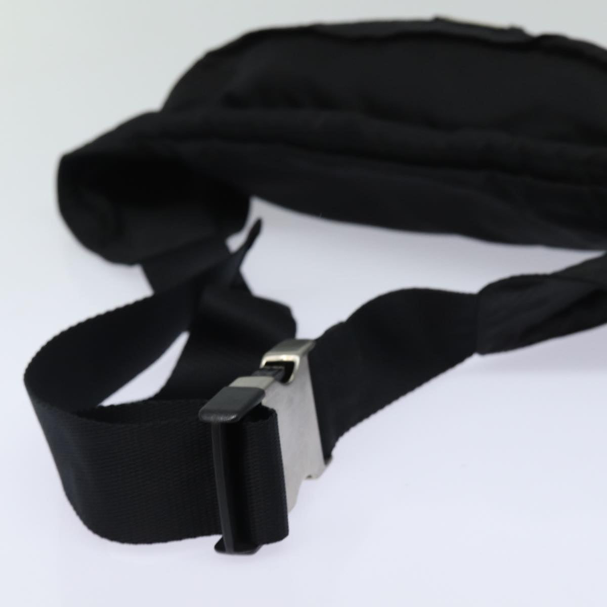 PRADA Waist bag Nylon Black Auth ep4862