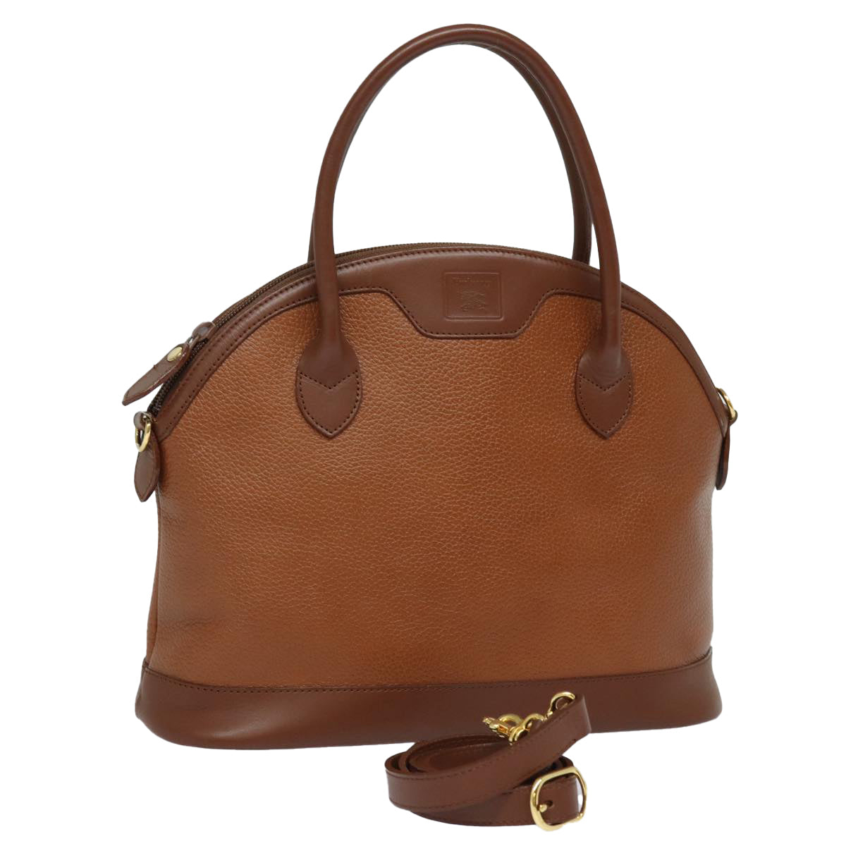 Burberrys Hand Bag Leather 2way Brown Auth ep4911