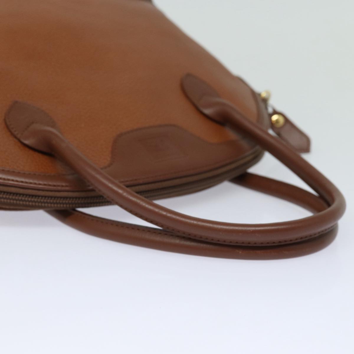 Burberrys Hand Bag Leather 2way Brown Auth ep4911