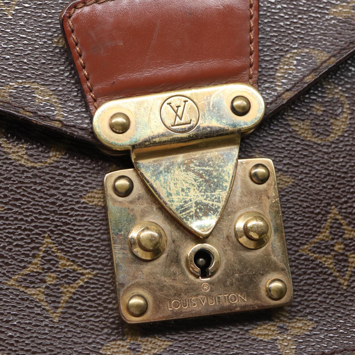 LOUIS VUITTON Monogram Monceau 28 Hand Bag 2way M51185 LV Auth ep5004