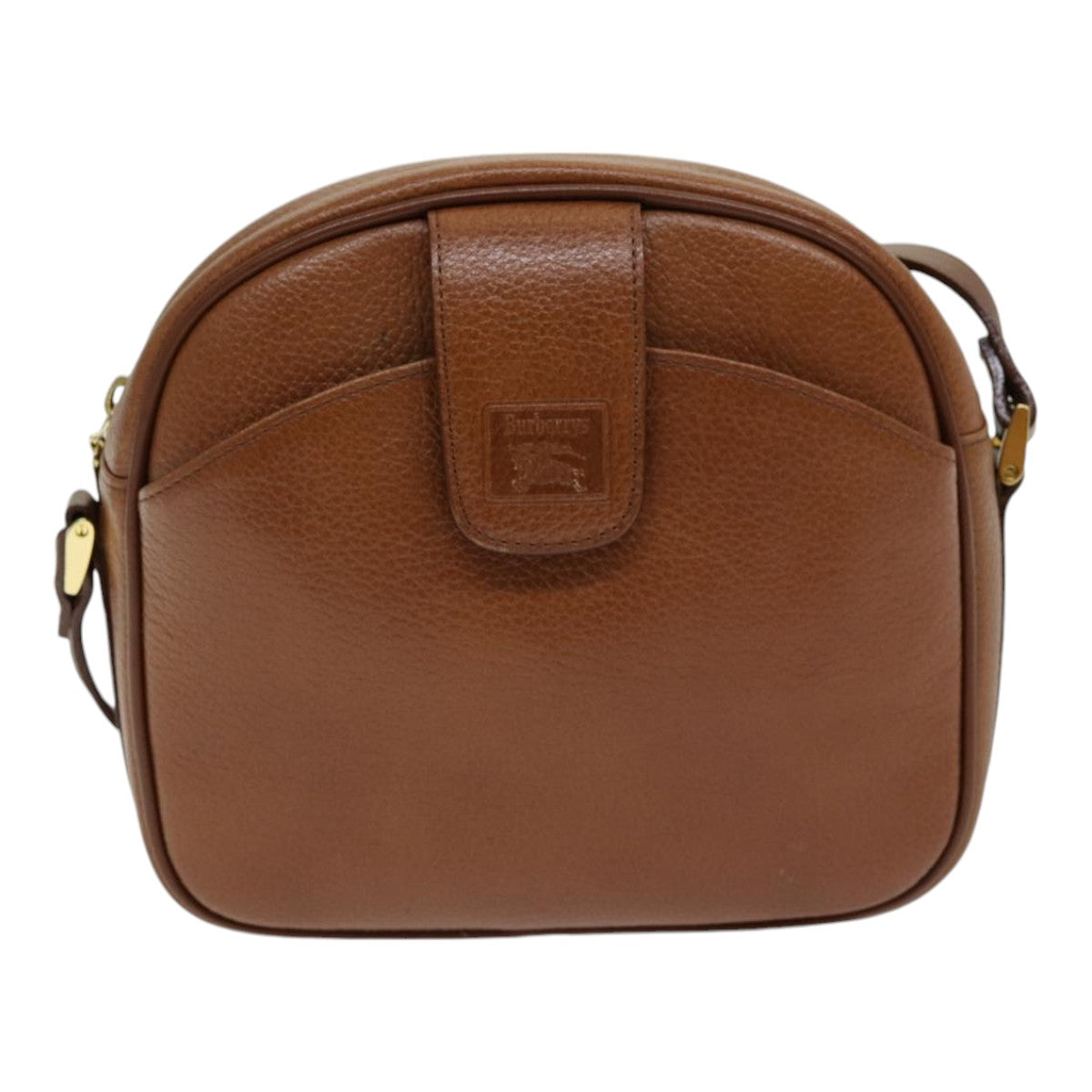 Burberrys Shoulder Bag Leather Brown Auth ep5049