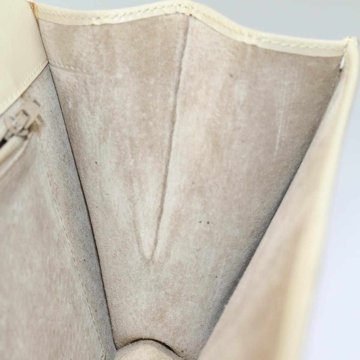 GUCCI Shoulder Bag Leather Cream 004 406 0105 Auth ep5064