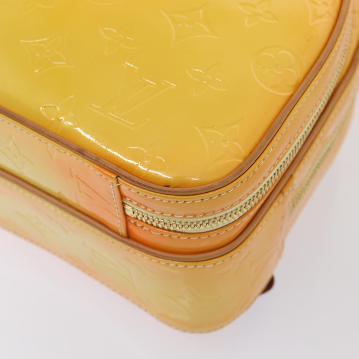 LOUIS VUITTON Monogram Vernis Marley Backpack Yellow M91040 LV Auth ep5066