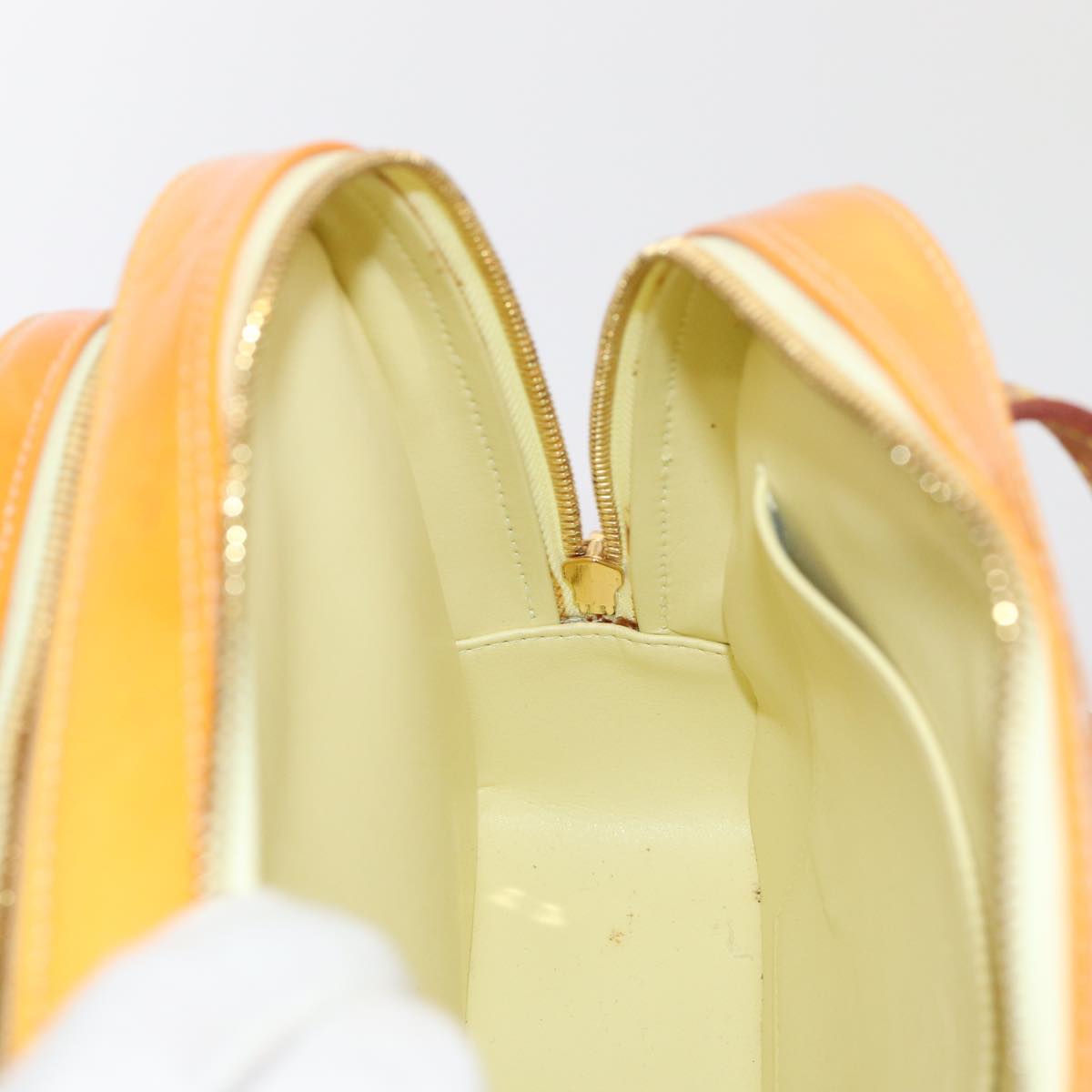 LOUIS VUITTON Monogram Vernis Marley Backpack Yellow M91040 LV Auth ep5066