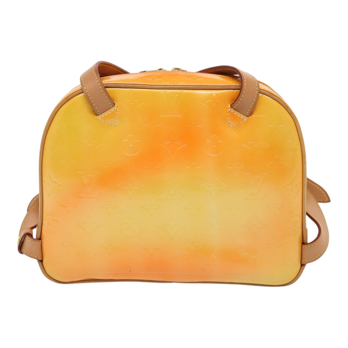 LOUIS VUITTON Monogram Vernis Marley Backpack Yellow M91040 LV Auth ep5066