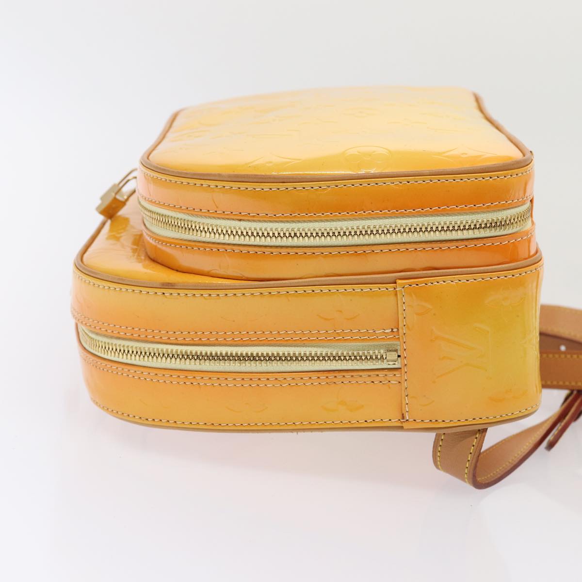 LOUIS VUITTON Monogram Vernis Marley Backpack Yellow M91040 LV Auth ep5066