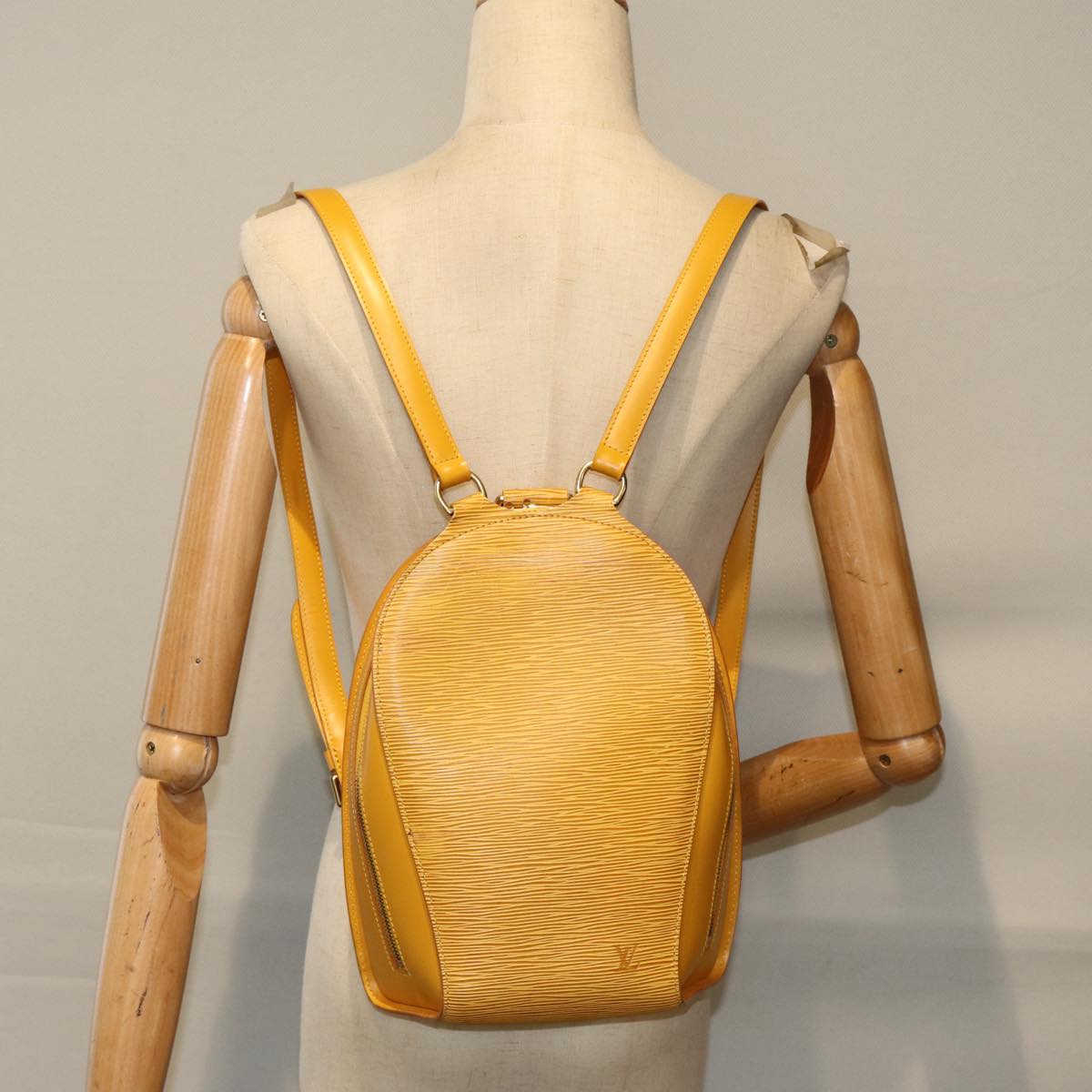 LOUIS VUITTON Epi Mabillon Backpack Yellow M52239 LV Auth ep5092