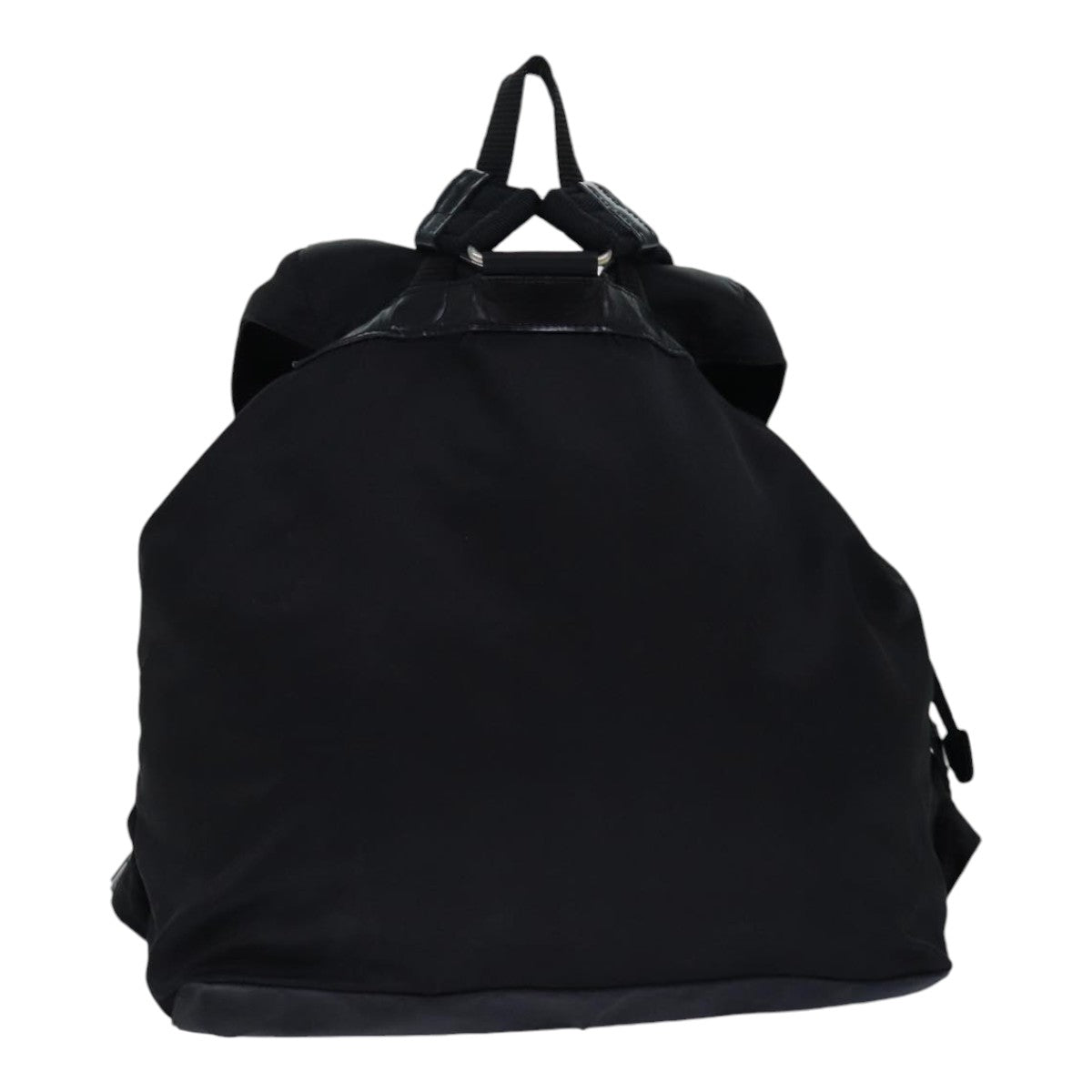 PRADA Backpack Nylon Black Silver Auth ep5150