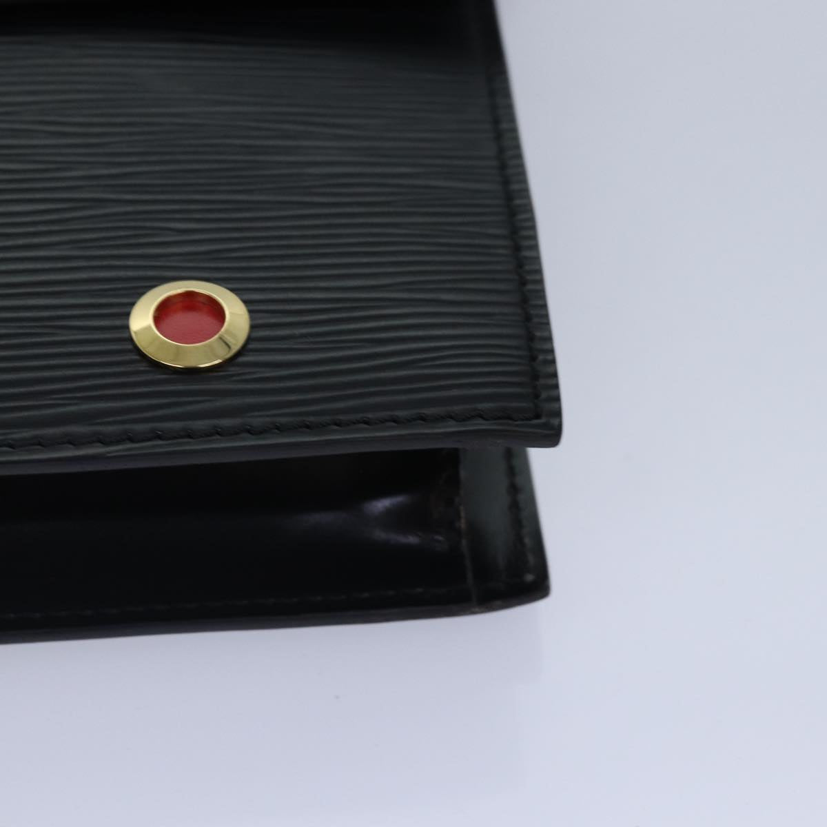 LOUIS VUITTON Epi Hublot Shoulder Bag Black Red M52557 LV Auth ep5278