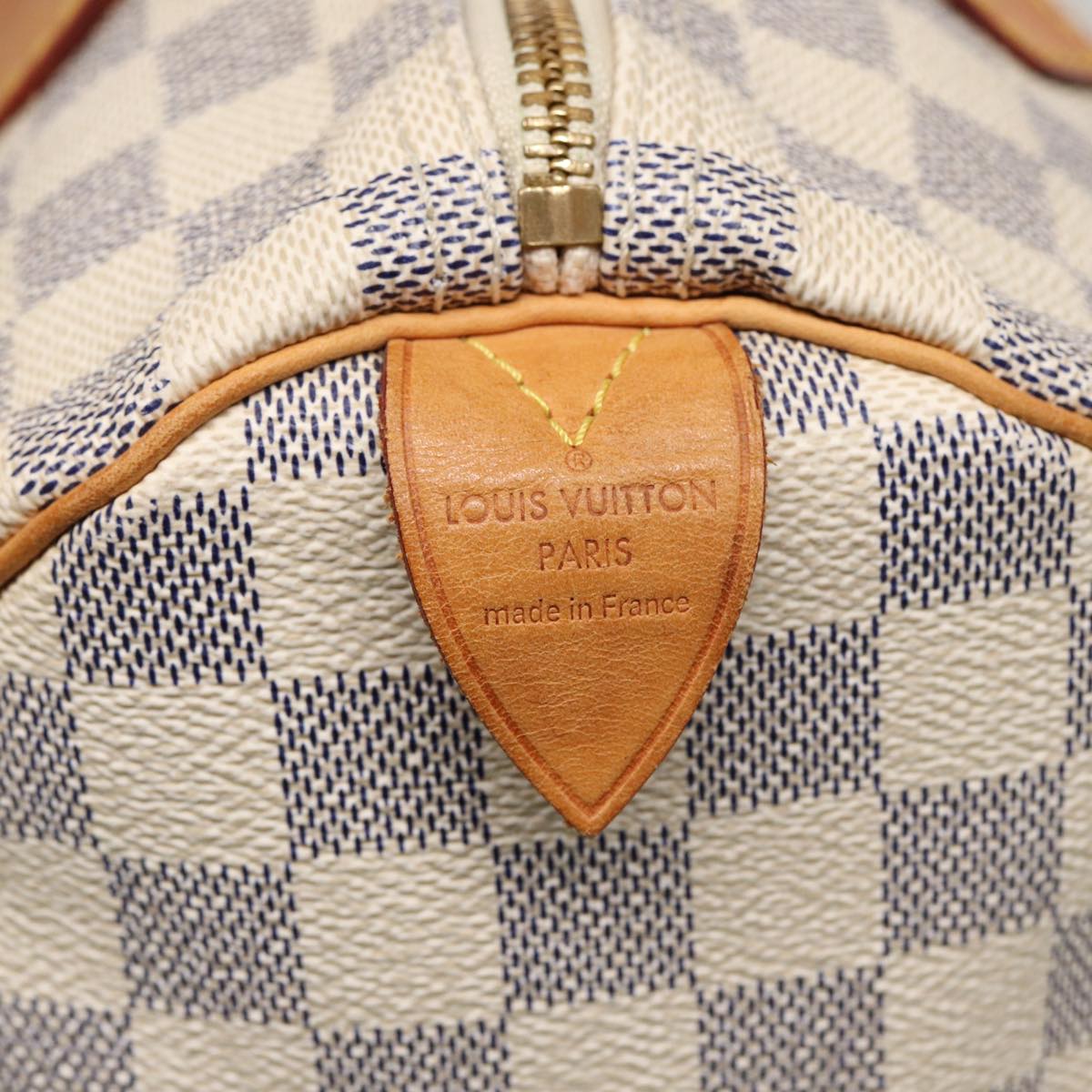 LOUIS VUITTON Damier Azur Speedy 30 Hand Bag N41533 LV Auth ep5280