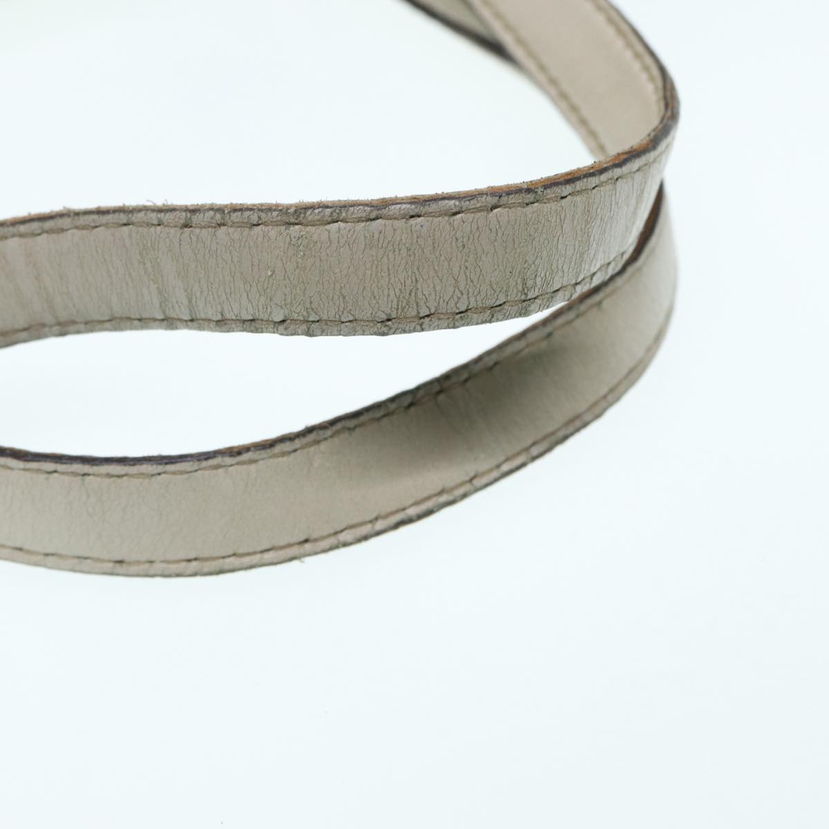 GUCCI GG Canvas Guccissima Hand Bag White Gold 211935 Auth ep5377