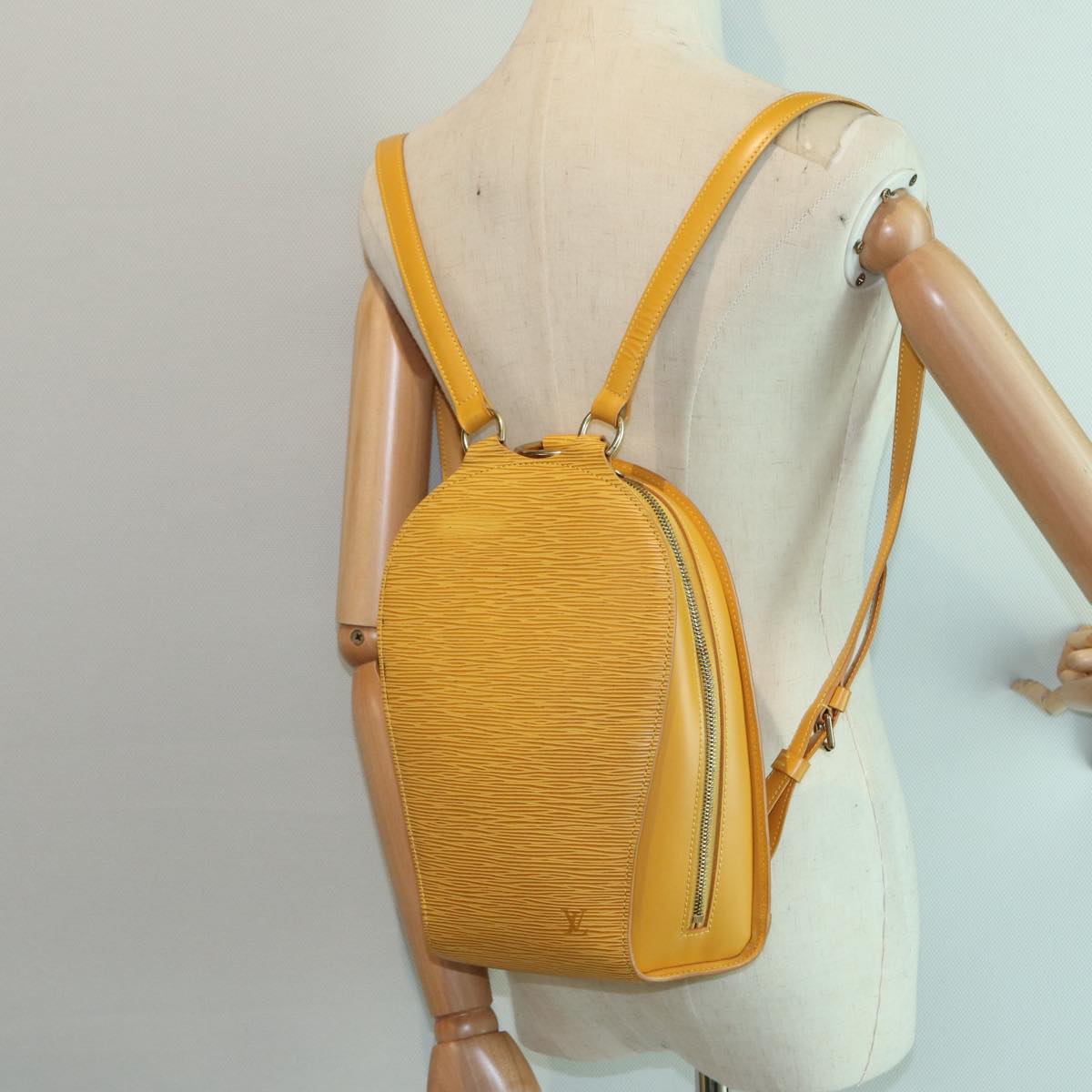 LOUIS VUITTON Epi Mabillon Backpack Yellow M52239 LV Auth ep5398