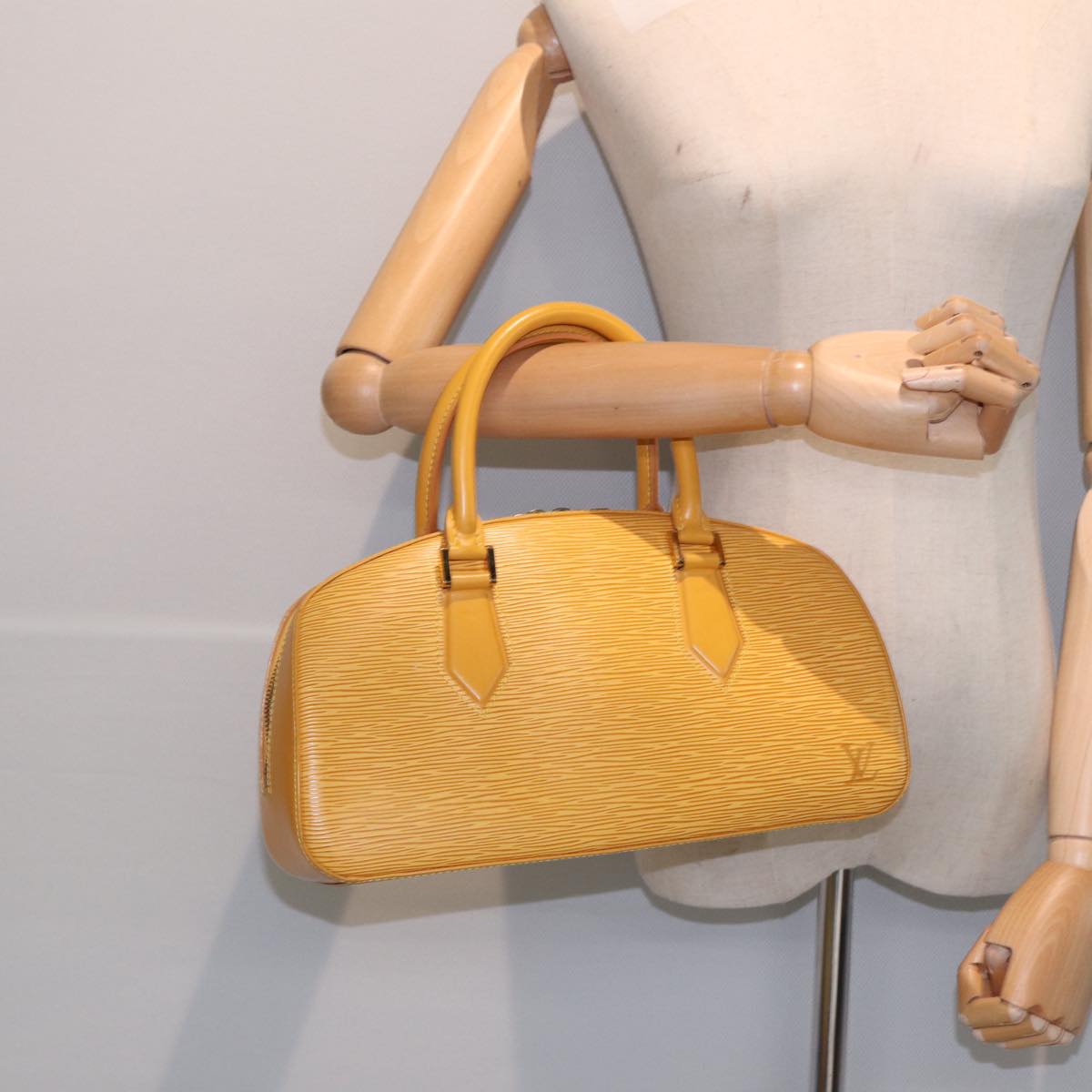 LOUIS VUITTON Epi jasmine Hand Bag Tassili Yellow M52089 LV Auth ep5435