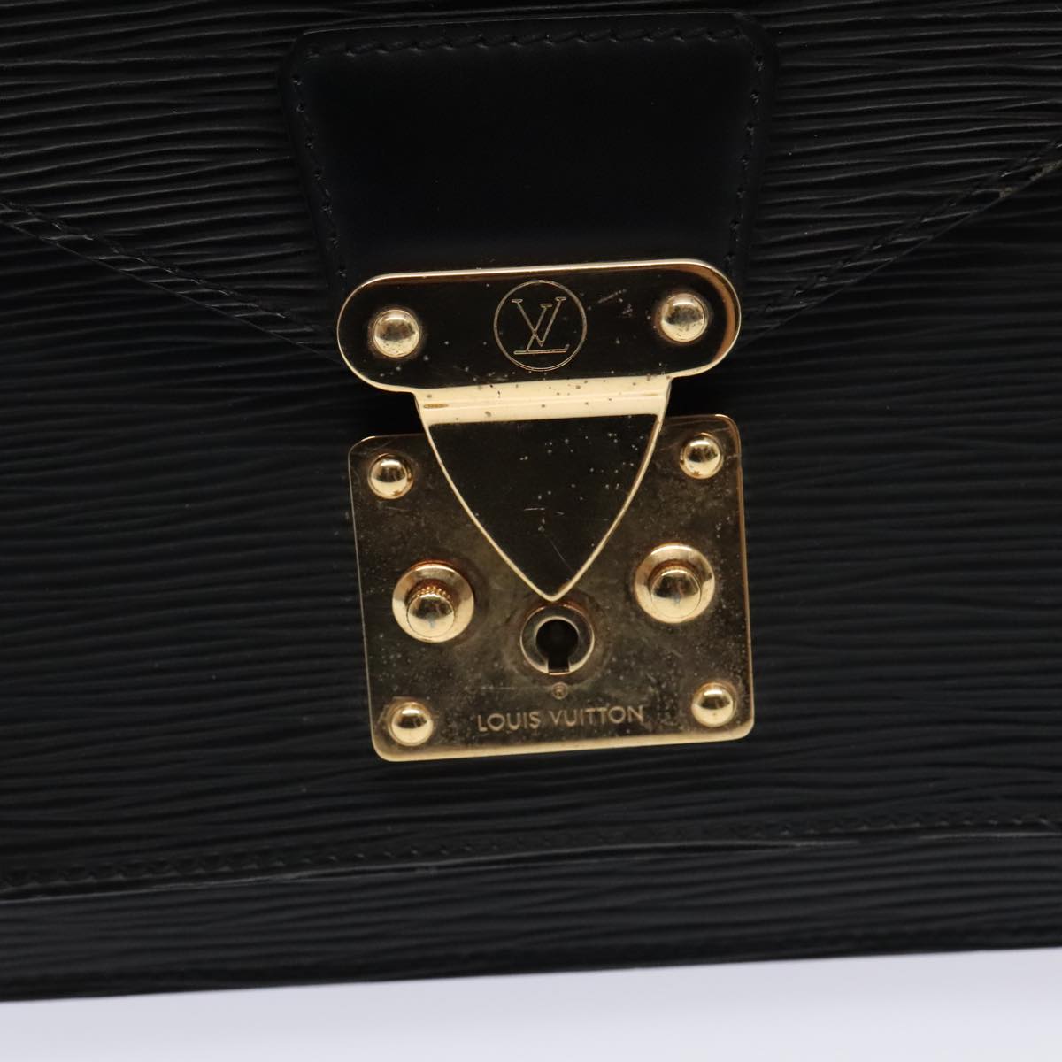 LOUIS VUITTON Epi Monceau 28 Hand Bag Black M52122 LV Auth ep5465