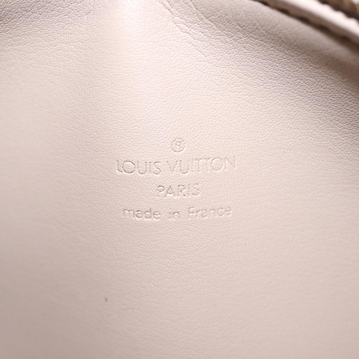 LOUIS VUITTON Monogram Vernis Bedford Hand Bag Beige M91006 LV Auth ep5477