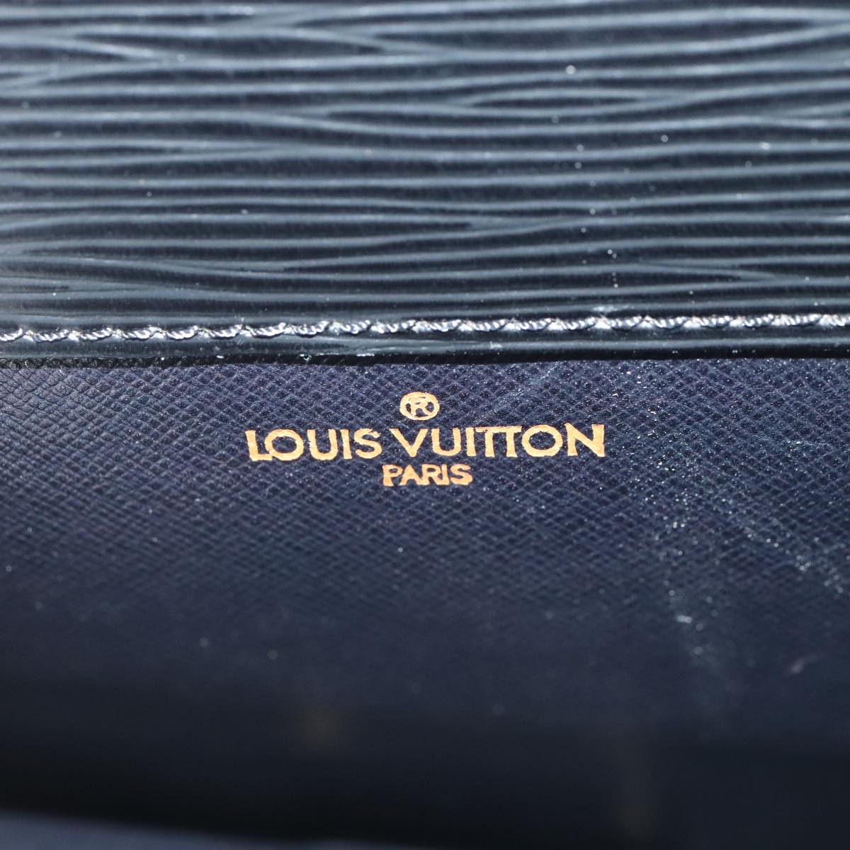 LOUIS VUITTON Epi Porte Documents Senateur Briefcase Black M54452 LV Auth ep5503